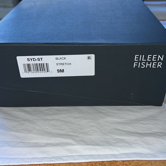 Eileen Fisher Heeled Boots Womens Size 9M Black Stretch Knit Sustainable Design - Picture 14 of 15